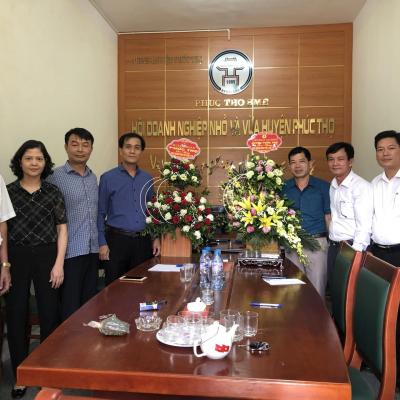 Liên Đoàn Lao Động Huyện Phúc Thọ thăm và chúc mừng Hội